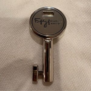 Fossil Key for Keychain Silver Color